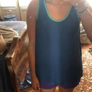 Blank and Green Tank